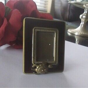 Jay Strongwater Scarf Clip Picture Frame Neiman Marcus Rhinestone Turtle